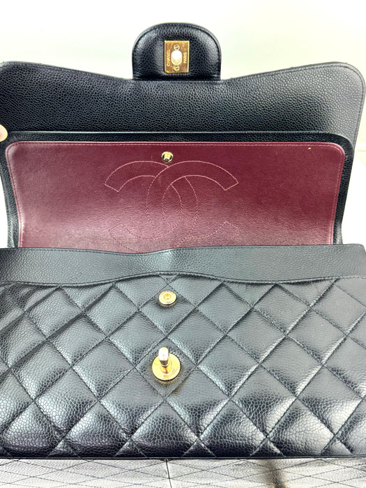 Chanel Large Caviar flap classic bag