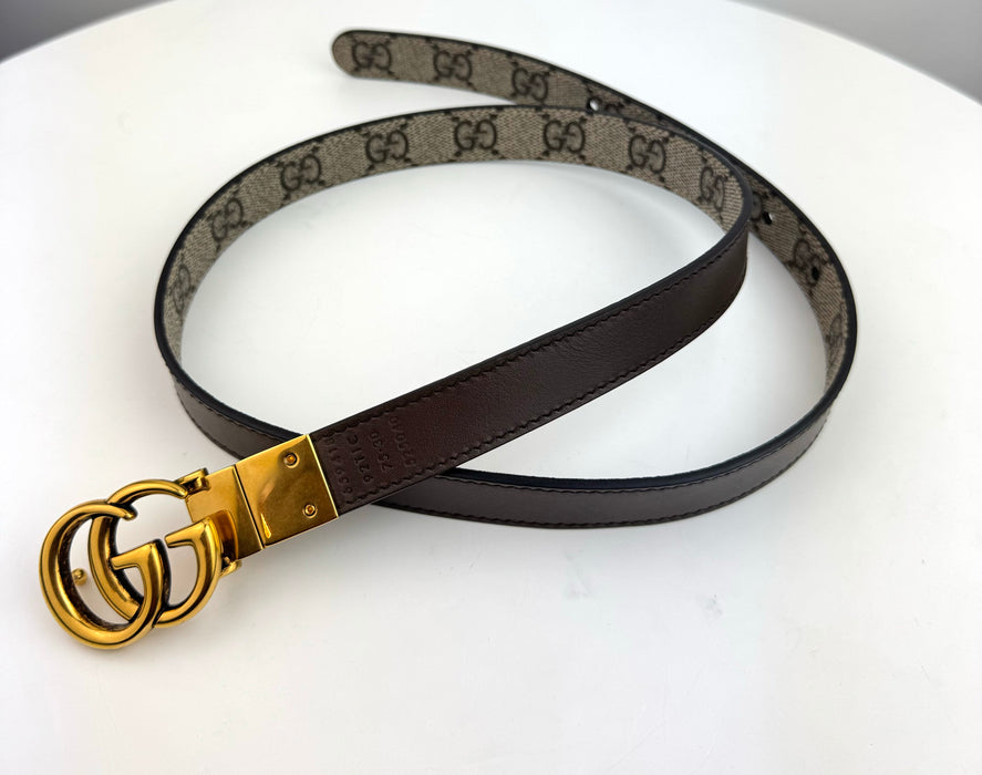 Gucci GG Marmont Reversible Thin belt