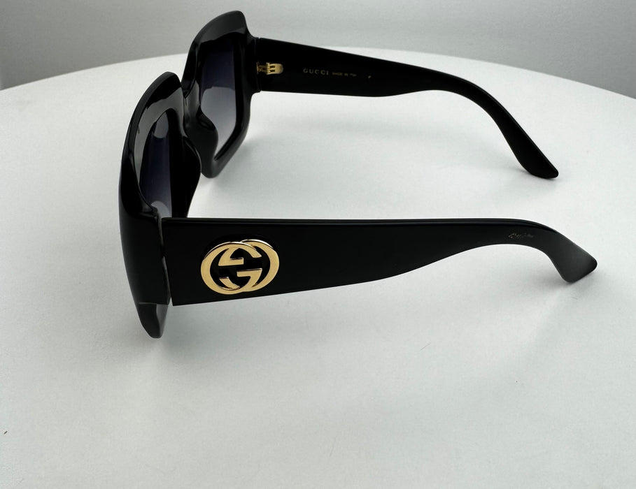 Gucci Acetate Square Sunglasses in Black