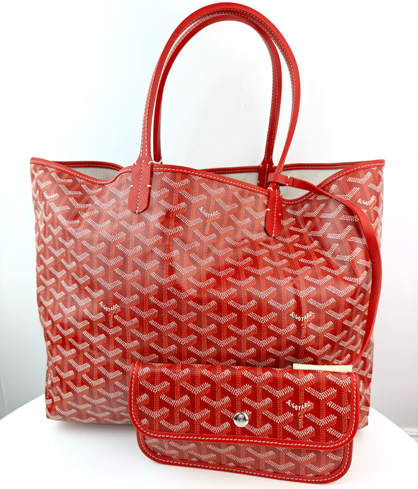 Goyard Saint Louis Pm Tote Bag Red