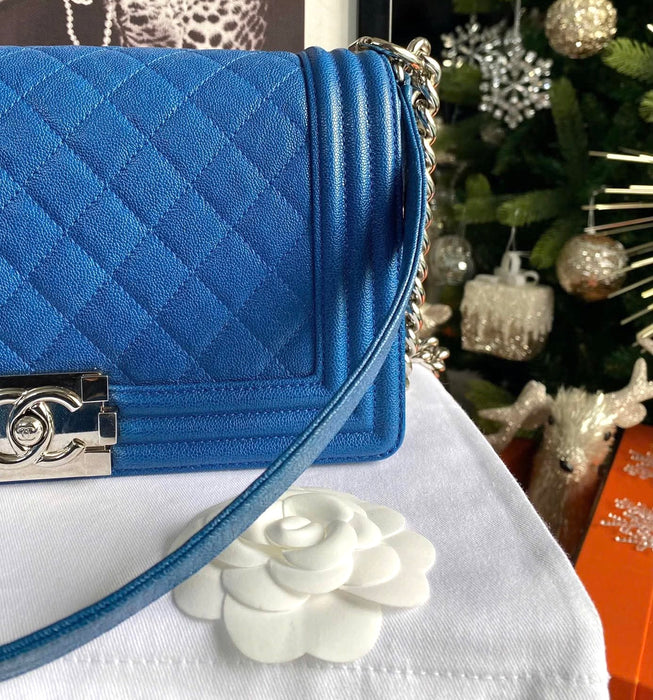 Chanel Medium Boy Bag Blue