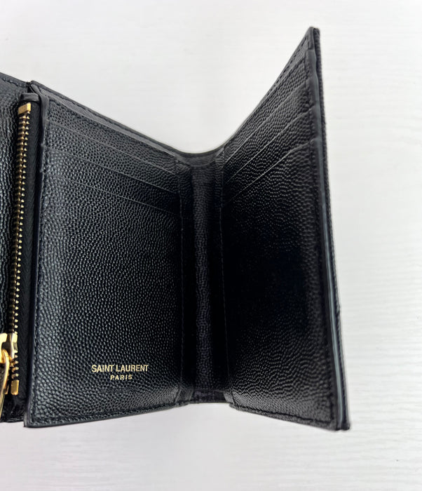 Saint Laurent Monogram Quilted Leather wallet