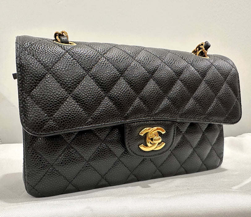 Chanel Classic Small Double Flap Caviar Quilted Bag