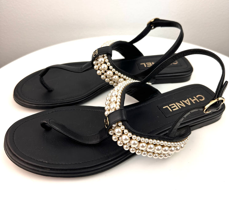 Chanel Pearl sandals