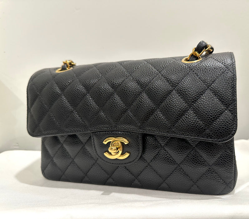 Chanel Classic Small Double Flap Caviar Quilted Bag