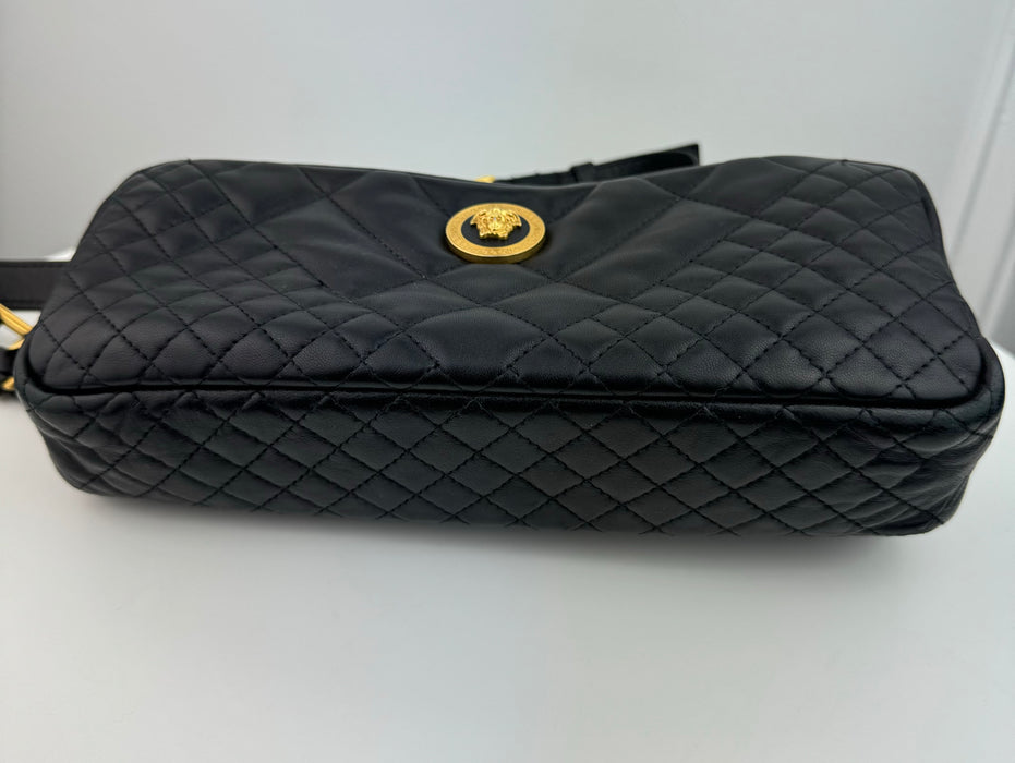 Versace  Icon Quilted Leather Belt Bag