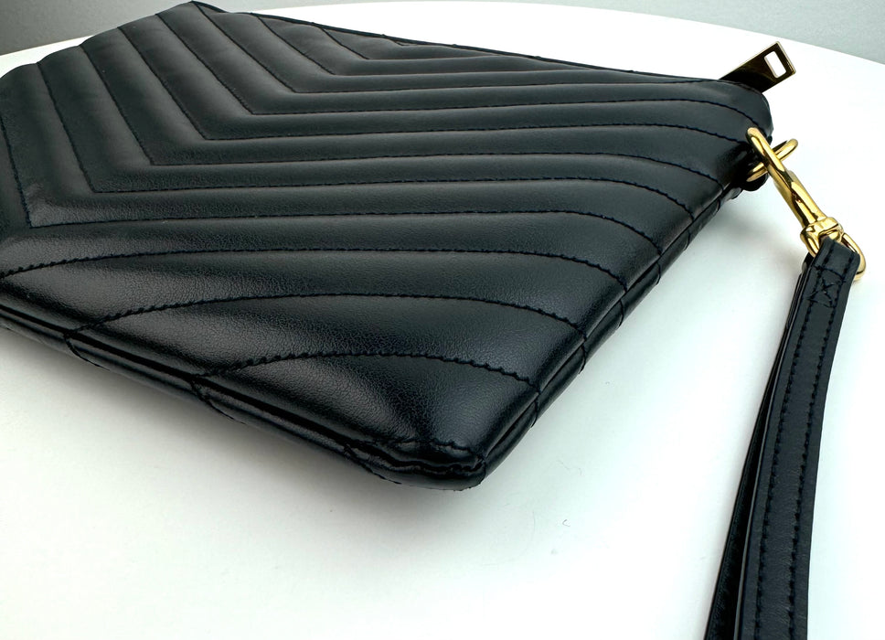 Saint Laurent  Monogram Small Pouch in Smooth Leather