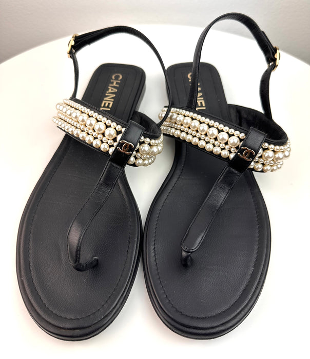 Chanel Pearl sandals