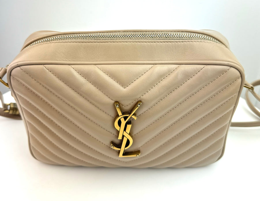 Saint Laurent Lou Camera Bag Nude