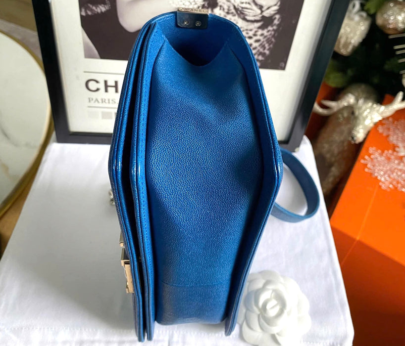 Chanel Medium Boy Bag Blue