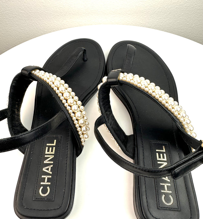 Chanel Pearl sandals