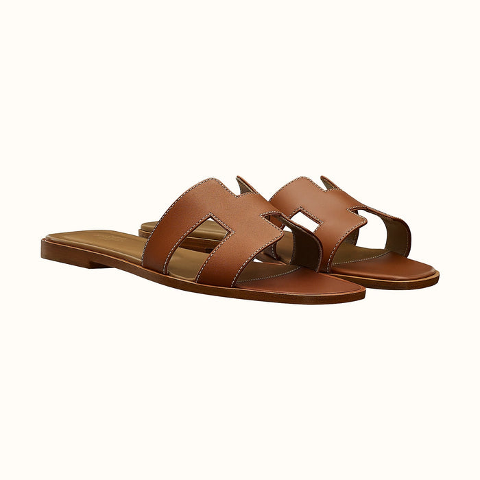 Hermes Oran Sandal in Brown