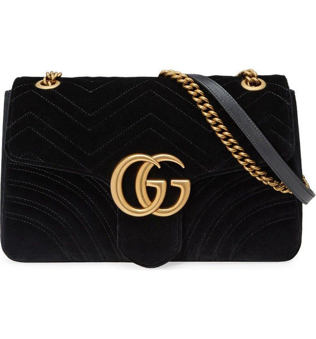 Gg marmont 2.0 matelassé velvet shoulder bag on sale