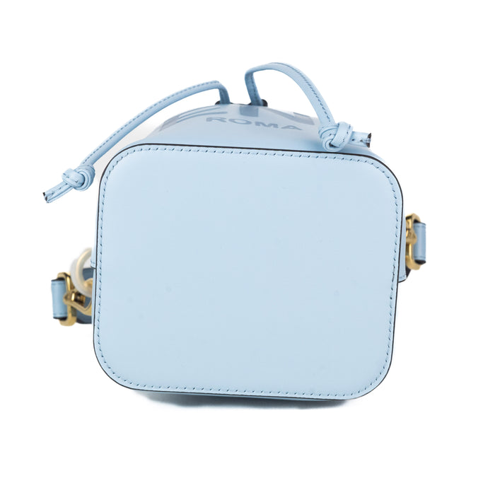 Fendi Mon Tresor Light Blue Leather Mini Bucket Bag