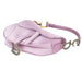 Christian Dior Limited Edition Rhinestones Mini Saddle in Mauve Pink Satin