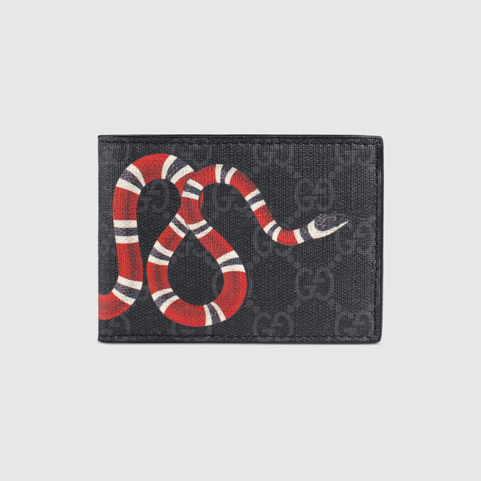 Gucci GG Supreme Kingsnake Print Small Wallet