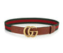 GUCCI WEB BELT WITH DOUBLE G BUCKLE SIZE 90/36 - LuxurySnob