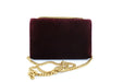 Saint Laurent Kate Small With Tassel In Velvet In Dark Legion Red