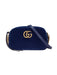 Gucci GG Marmont Velvet Camera Bag Blue