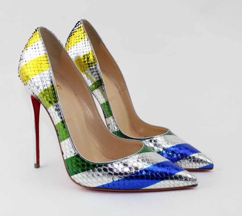 CHRISTIAN LOUBOUTIN SO KATE PYTHON 120 - LuxurySnob