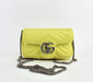 GUCCI GG MARMONT LEATHER SUPER MINI YELLOW