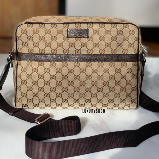 Gucci GG Canvas Crossbody Large Messenger Bag