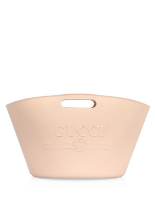 GUCCI LOGO RUBBER BUCKET TOTE BAG - LuxurySnob