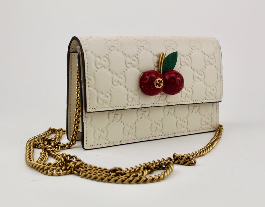 GUCCI SIGNATURE MINI BAG WITH CHERRIES